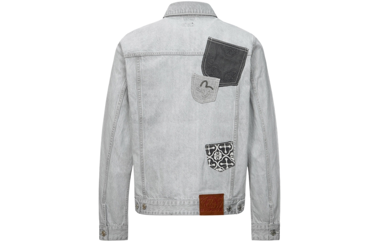 Lookbook Jaket Denim Pria EVISU Multi-Pocket Regular Fit. 2ESHTM4DJ7004XXDN