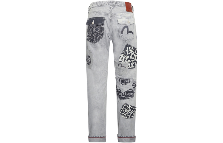 Order EVISU Multi-Pocket Slim Fit Jeans Men Denim Gray. 2ESHTM4JE702617DN