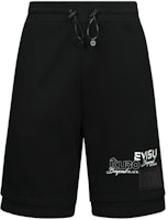 EVISU Multi Logo Regular Fit Casual Shorts Black 2ESGNM4ST5074XXCT EVISU Multi Logo Regular Fit Casual Shorts Black 2ESGNM4ST5074XXCT