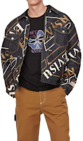 Shop EVISU Multicolor All-Over Logo Print Denim Jacket for Men. 2EAHTM1DJ796LFCT