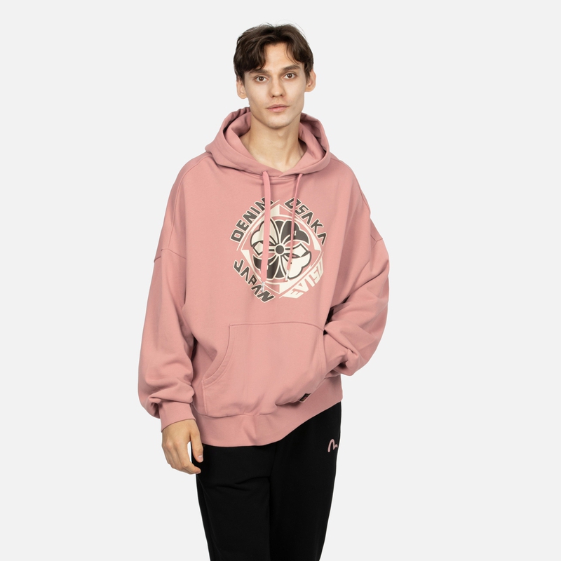 Cheap EVISU 寬鬆版花卉圖案連帽衫 2EAHTM3SW1105LFCT