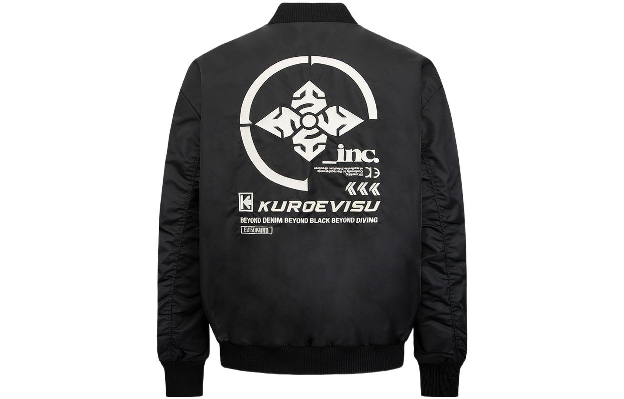 EVISU Pilot Jacket with Embroidered Logo & Faux Two-Piece Design 2EAGNM2JK707RXNQ