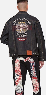 EVISU 格紋拼接丹寧外套 秋季款 - 丹寧藍. 2EAHTM1DJ787LFCQ Details for EVISU 格紋拼接丹寧外套 秋季款 - 丹寧藍. 2EAHTM1DJ787LFCQ