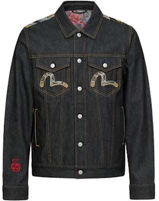 EVISU Poseidon Embroidered Denim Jacket Blue - Fall Collection. 2EAHTM1DJ701XXCT Lookbook EVISU Poseidon Embroidered Denim Jacket Blue - Fall Collection. 2EAHTM1DJ701XXCT