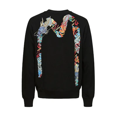 EVISU Poseidon Embroidery Logo M Printed Relaxed Fit Sweatshirt Men 2EAHTM1SW316XX