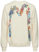 Order EVISU Poseidon Embroidery Logo M Printed Relaxed Fit Sweatshirt Men 2EAHTM1SW316XX