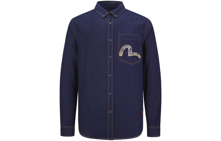 Lookbook EVISU Poseidon Baju Denim Lengan Panjang Sulaman M - Biru 2EAHTM1SL112XXDN