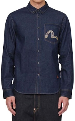 EVISU Poseidon Baju Denim Lengan Panjang Sulaman M - Biru 2EAHTM1SL112XXDN Shop EVISU Poseidon Baju Denim Lengan Panjang Sulaman M - Biru 2EAHTM1SL112XXDN