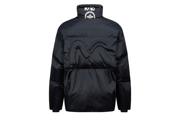 EVISU Printed High-Neck Digital Photo Jacket Winter Black  Cotton Jacket 2EAGNM1JK731OSPQ 圖 3