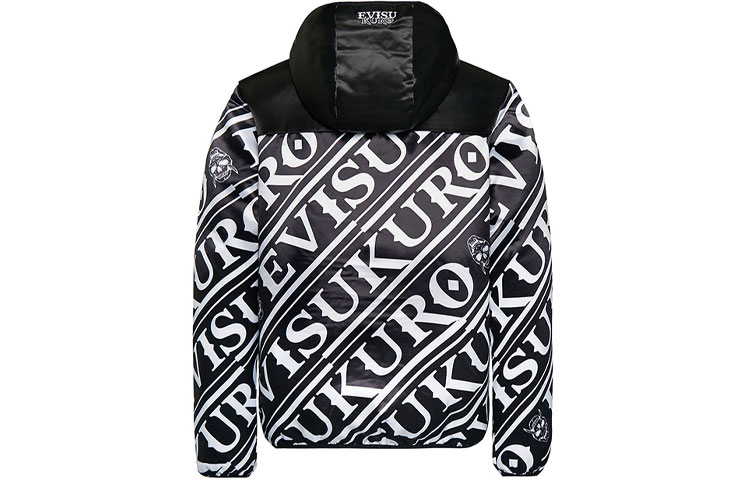 EVISU Printed Insulated Hooded Down Jacket  Black Color 1EAGNM9NJ732XX 圖 3