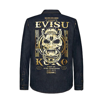 EVISU Printed Retro Fashion Shirt for Men 1EAGNM9SL217XX