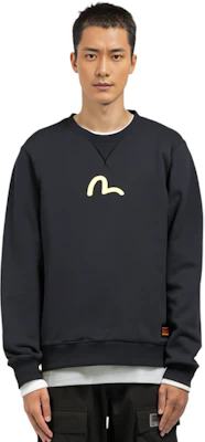 EVISU 純色海鷗印花男女休閒圓領衛衣 2EABSM1SW321XXCT Cheap EVISU 純色海鷗印花男女休閒圓領衛衣 2EABSM1SW321XXCT