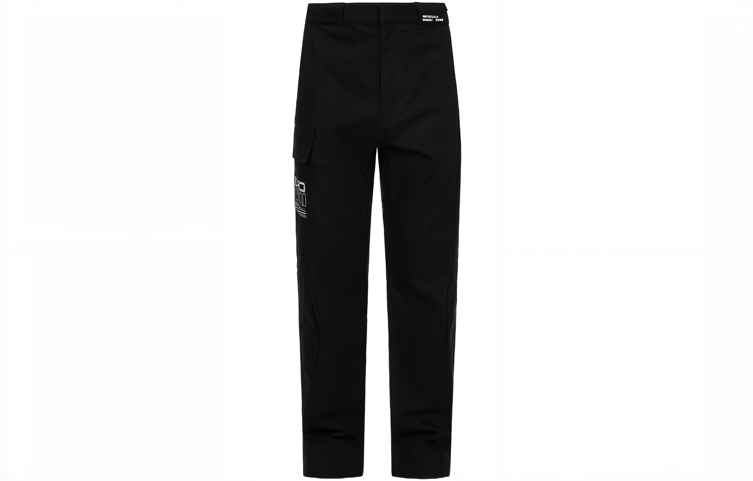 Order Pantalones Casuales Negros EVISU Hombre Pierna Recta con Estampado Gaviota Reflectante 2EAGNM3PT5032XXCT