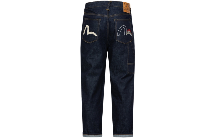EVISU Seagull Buddha Embroidered  Denim Jeans. 2ESHTM4JE8023BLDN 圖 2