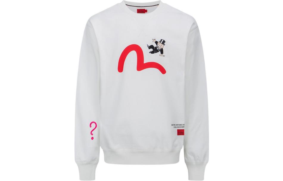 EVISU Seagull Cartoon Embroidered Crewneck Sweatshirt 2ESMOM2SW451LFCT