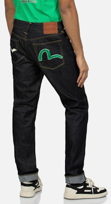 EVISU 海鸥压纹修身牛仔裤 蓝色. 2ESHTM4JE103417DN Shop EVISU 海鸥压纹修身牛仔裤 蓝色. 2ESHTM4JE103417DN