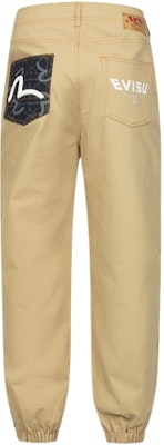 EVISU 男款海鷗刺繡標誌與家紋設計休閒運動長褲 2ESHTM4PO7044FFCT Order EVISU 男款海鷗刺繡標誌與家紋設計休閒運動長褲 2ESHTM4PO7044FFCT