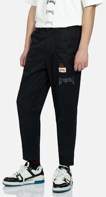 Pantalones Casuales Negros EVISU con Logo Bordado Gaviota y Corte Recto. 2ESHTM3PT191RXCT Shop Pantalones Casuales Negros EVISU con Logo Bordado Gaviota y Corte Recto. 2ESHTM3PT191RXCT