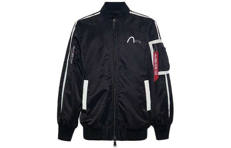 EVISU Seagull Embroidered Unisex Jacket Black 1EAALM9JK712XX 圖 3