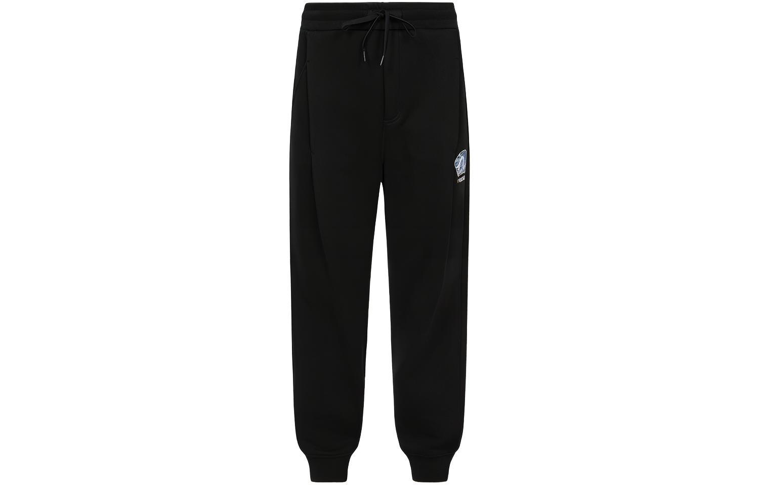 EVISU Seagull Embroidery Casual Jogger Sweatpants  Black 2EAHTM3SP70753DCT