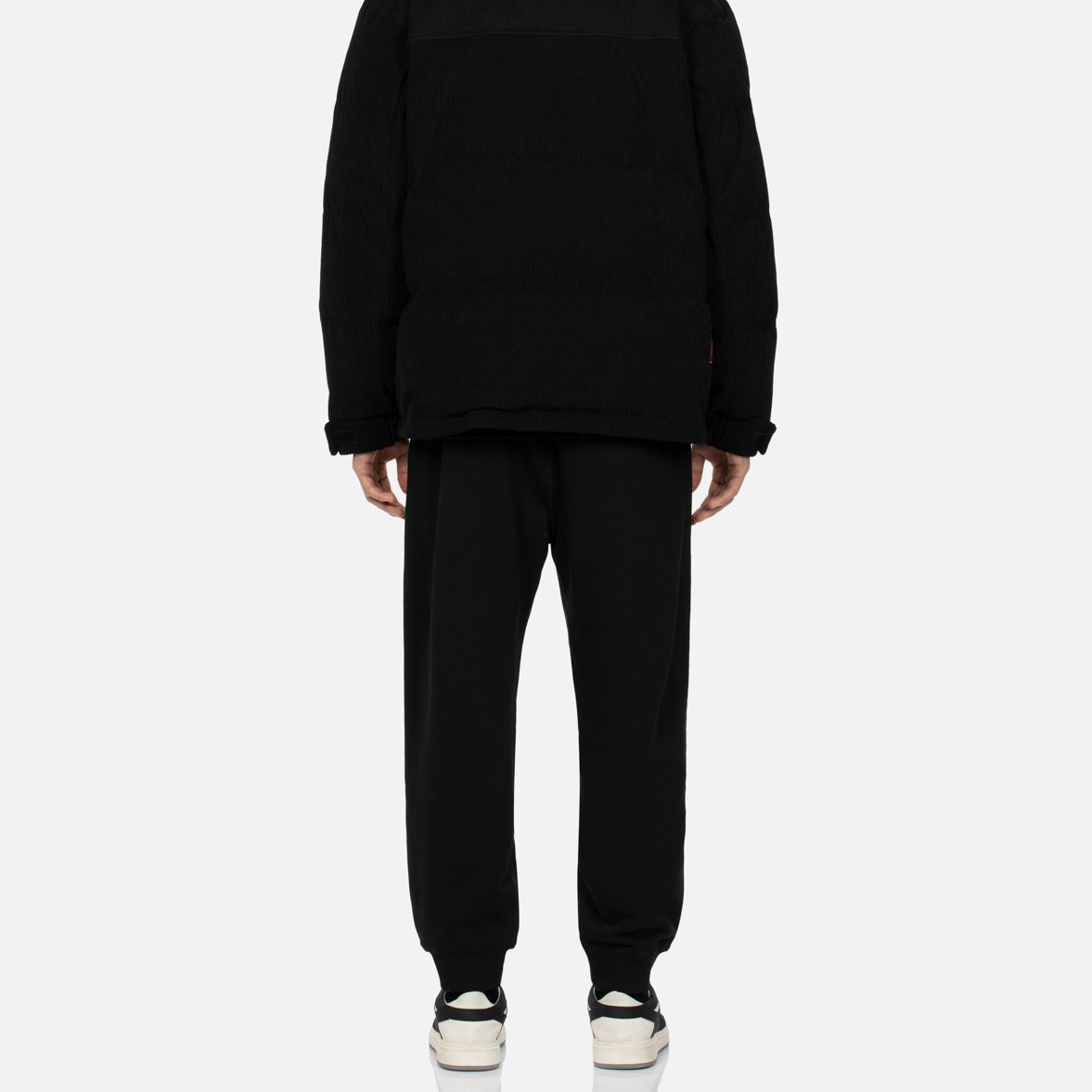 Sizing EVISU カモメ刺繍 カジュアルジョガースウェットパンツ ブラック 2EAHTM3SP70753DCT