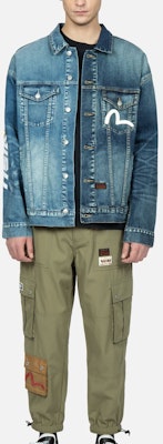 EVISU Jaket Denim Grafik Seagull Biru Denim 2ESHTM3DJ239LFCT Details for EVISU Jaket Denim Grafik Seagull Biru Denim 2ESHTM3DJ239LFCT