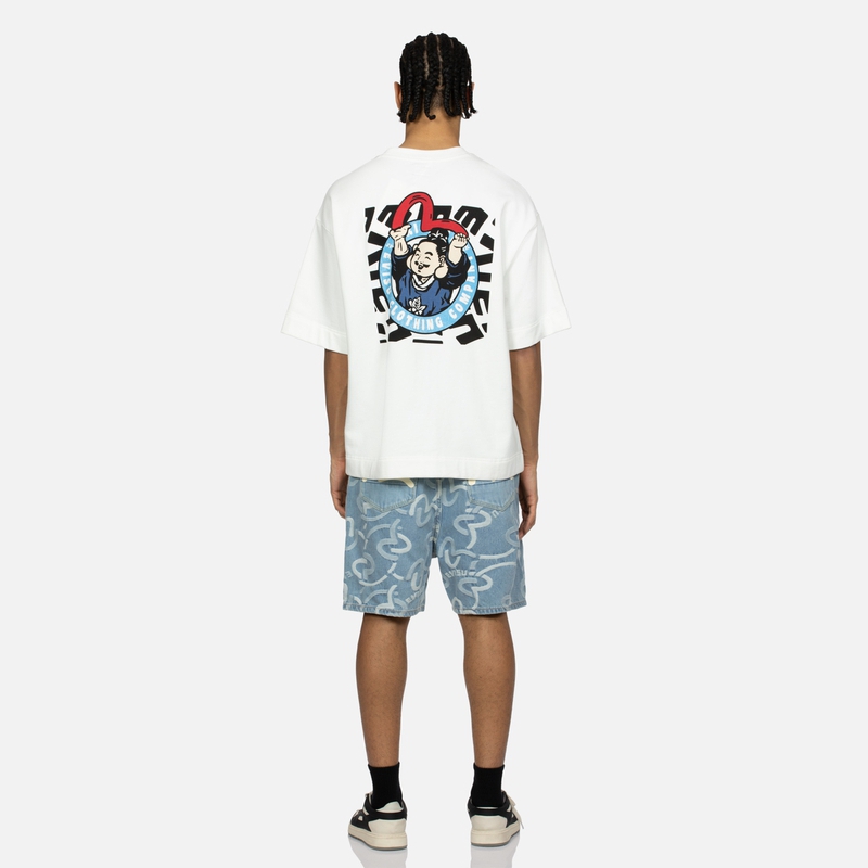 Details for 에비스 갈매기 자카드 와이드 데님 반바지 남성용 2ESHTM4DS1047OSDN