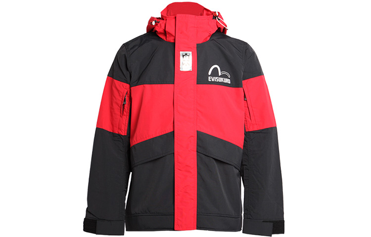 EVISU Seagull Logo  Black Hoodie Jacket 1EAGNM9JK743XX