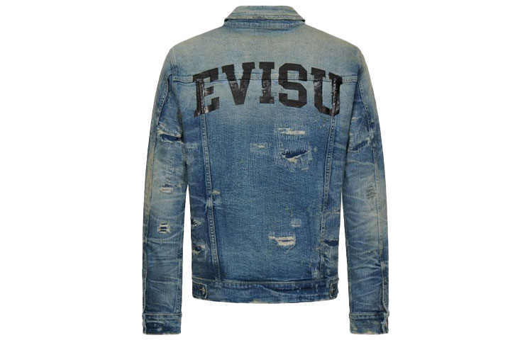 EVISU Seagull Logo  Denim Jacket in Blue Jeans 2ESOSM1DJ751XX 圖 3