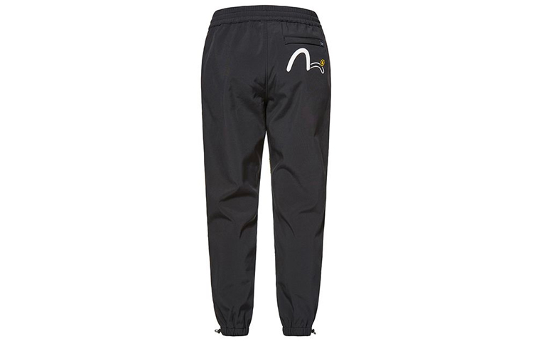 Lookbook EVISU Celana Jogger Logo Seagull dengan Kantong dan Tali Serut - Hitam 2EAGNM0PP208LF