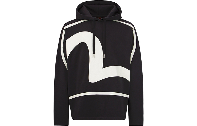 EVISU Seagull Logo Print Hoodie Unisex 2EAHTM2SW310LFCT