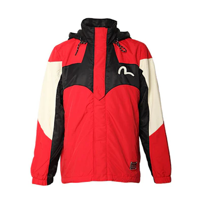 EVISU Seagull Logo Red Hoodie Jacket 1EAHTM9JK709XX