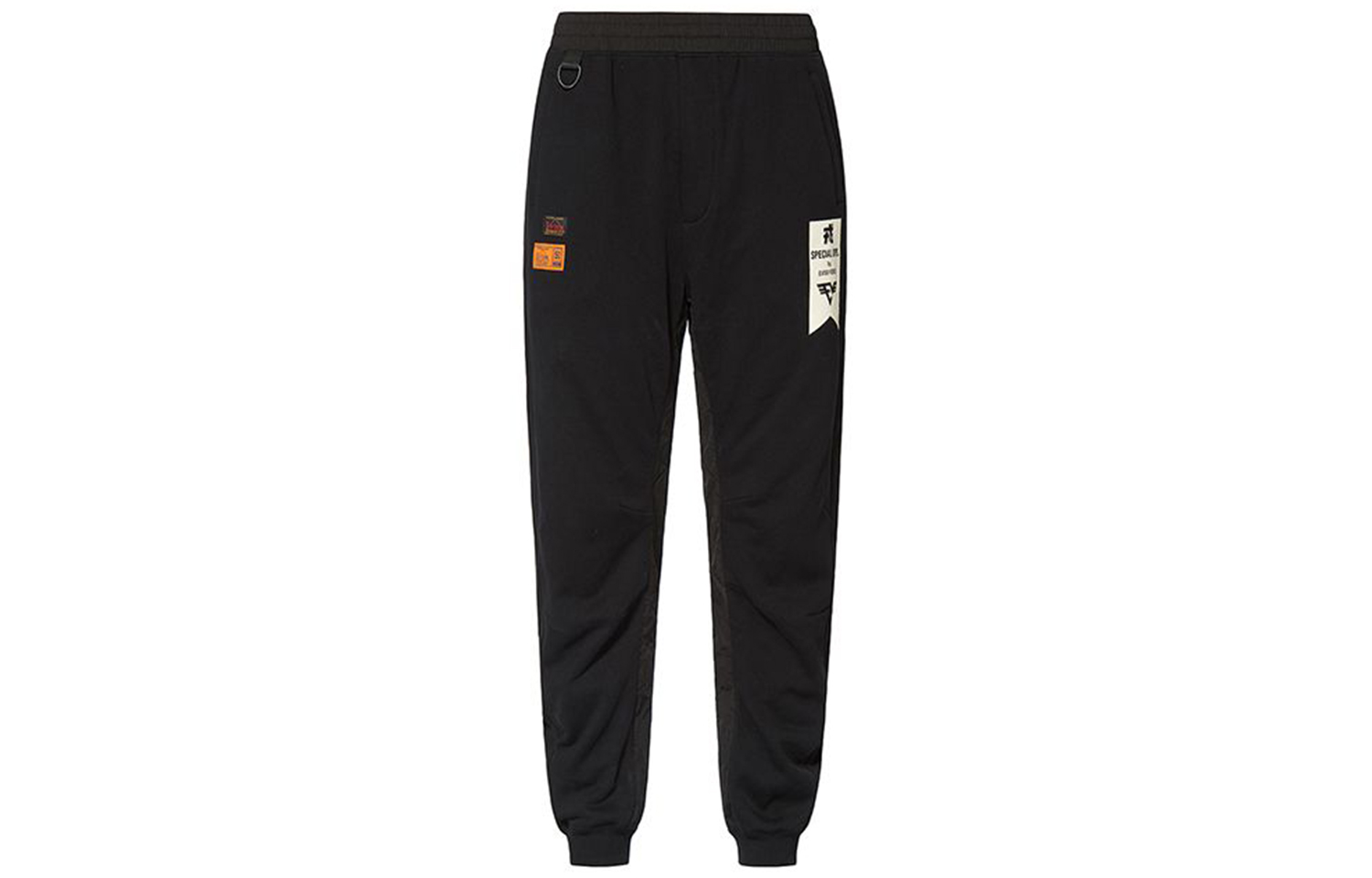 EVISU Seagull Logo Slogan Print Sweatpants  Casual Pants - Black 2EAHTM0SP4013D