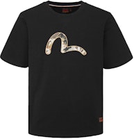 EVISU Seagull Patch Slim Fit Casual T-Shirt for Men 2ESHTM1TS505XX EVISU Seagull Patch Slim Fit Casual T-Shirt for Men 2ESHTM1TS505XX