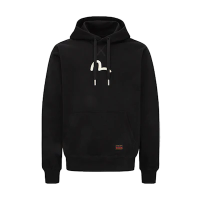 EVISU Seagull Print Pullover Sweatshirt - Black 0ELBSM0SW323XXCT