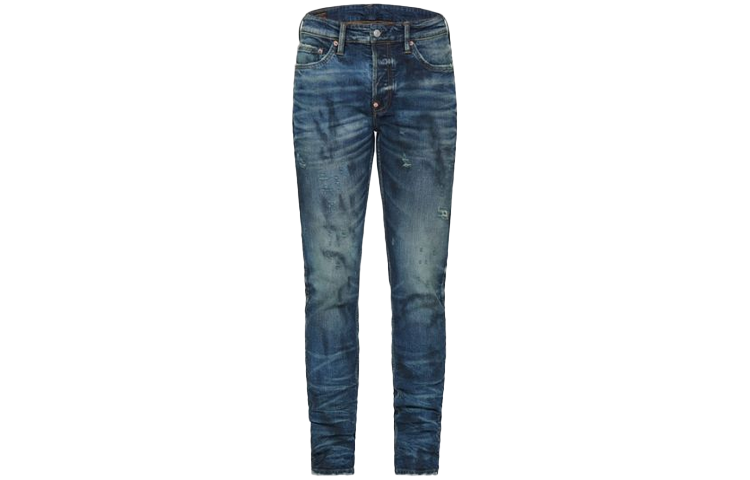 EVISU Seagull Print Slim Fit Stretch Denim Jeans  Blue 2ESOSM1JE12817