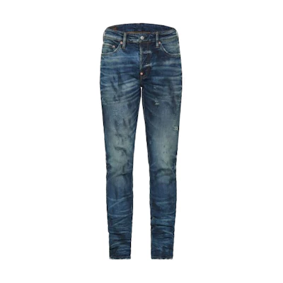 EVISU Seagull Print Slim Fit Stretch Denim Jeans Blue 2ESOSM1JE12817