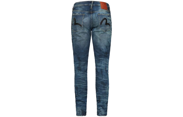 EVISU Seagull Print Slim Fit Stretch Denim Jeans  Blue 2ESOSM1JE12817 圖 3