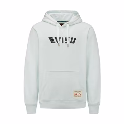 EVISU Silver-Grey Sweatshirt with Back Daruma Print Patch 2EAHTM0SW484XXSLGY