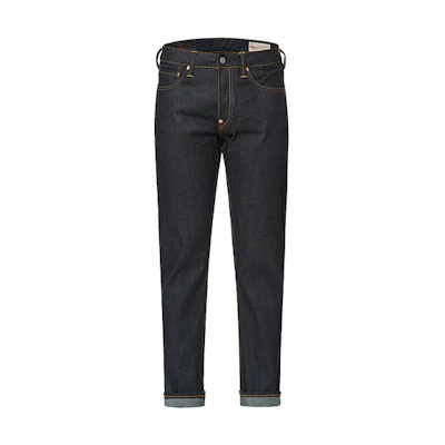 EVISU Slim Fit Jeans Blue with Large M Embroidery and Landscape Design. 2ESHTM1JE90610