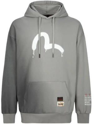 EVISU Slogan Print Pullover Sweatshirt Grey 2EAHTM3SW8044LFCT Buy EVISU Slogan Print Pullover Sweatshirt Grey 2EAHTM3SW8044LFCT