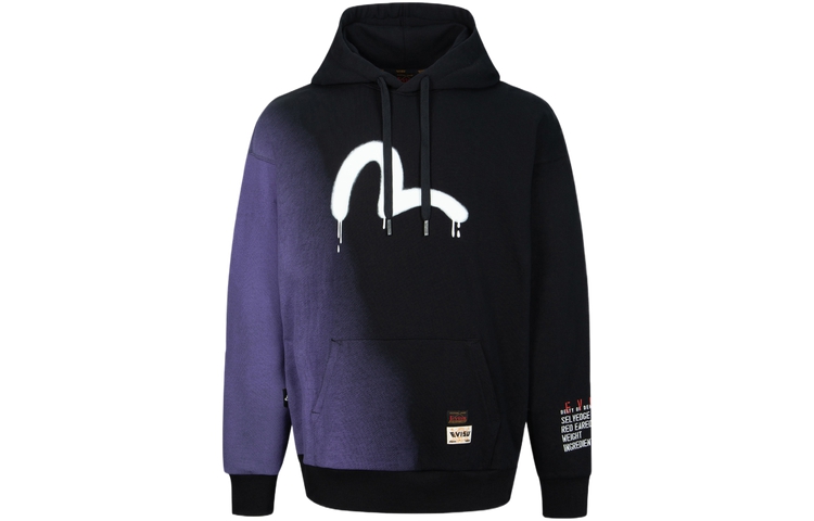 Order EVISU Slogan Print Pullover Sweatshirt Grey 2EAHTM3SW8044LFCT