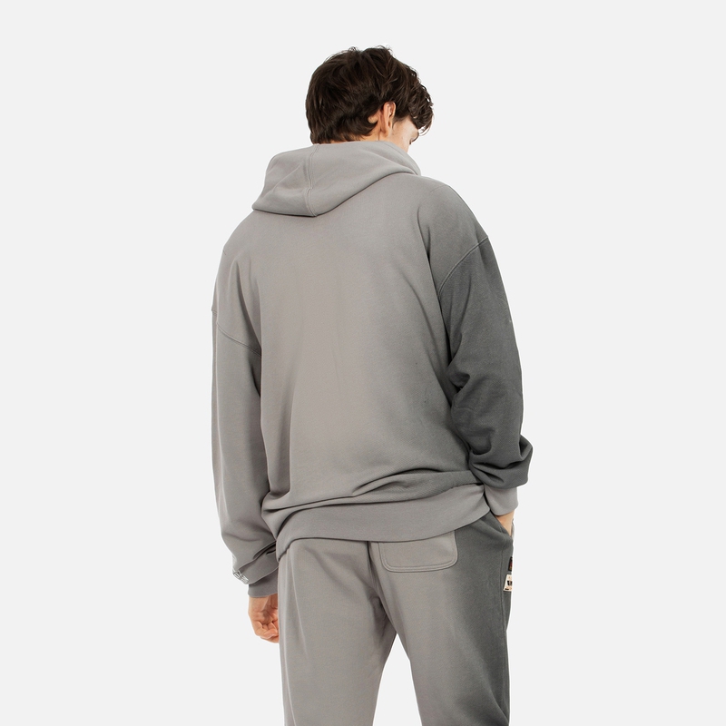 Cheap EVISU Slogan Print Pullover Sweatshirt Grey 2EAHTM3SW8044LFCT