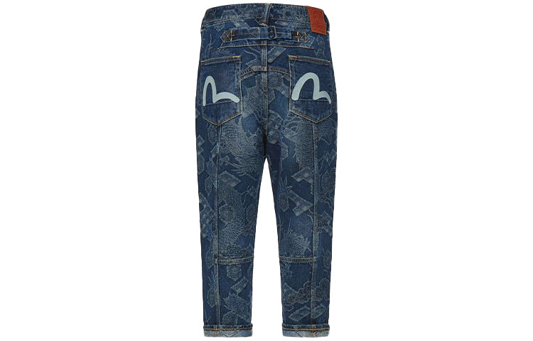 EVISU Special Dragon Jacquard Straight Jeans  Blue 2EAHTM1JE106DCCX 圖 3