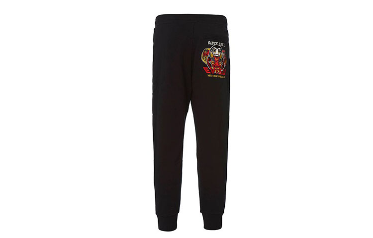 EVISU SS19 Daruma Embroidered Jogger Sweatpants  Casual Sportswear. 1ESHTM9SP321XX