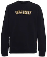 EVISU SS19 Slogan Print Pullover Sweatshirt Black 1ESHTM9SW374XX EVISU SS19 Slogan Print Pullover Sweatshirt Black 1ESHTM9SW374XX