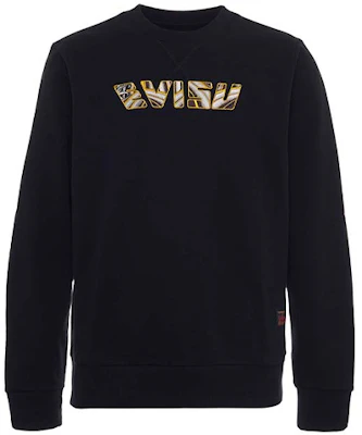 EVISU SS19 標語印花黑色圓領衛衣 1ESHTM9SW374XX Buy EVISU SS19 標語印花黑色圓領衛衣 1ESHTM9SW374XX