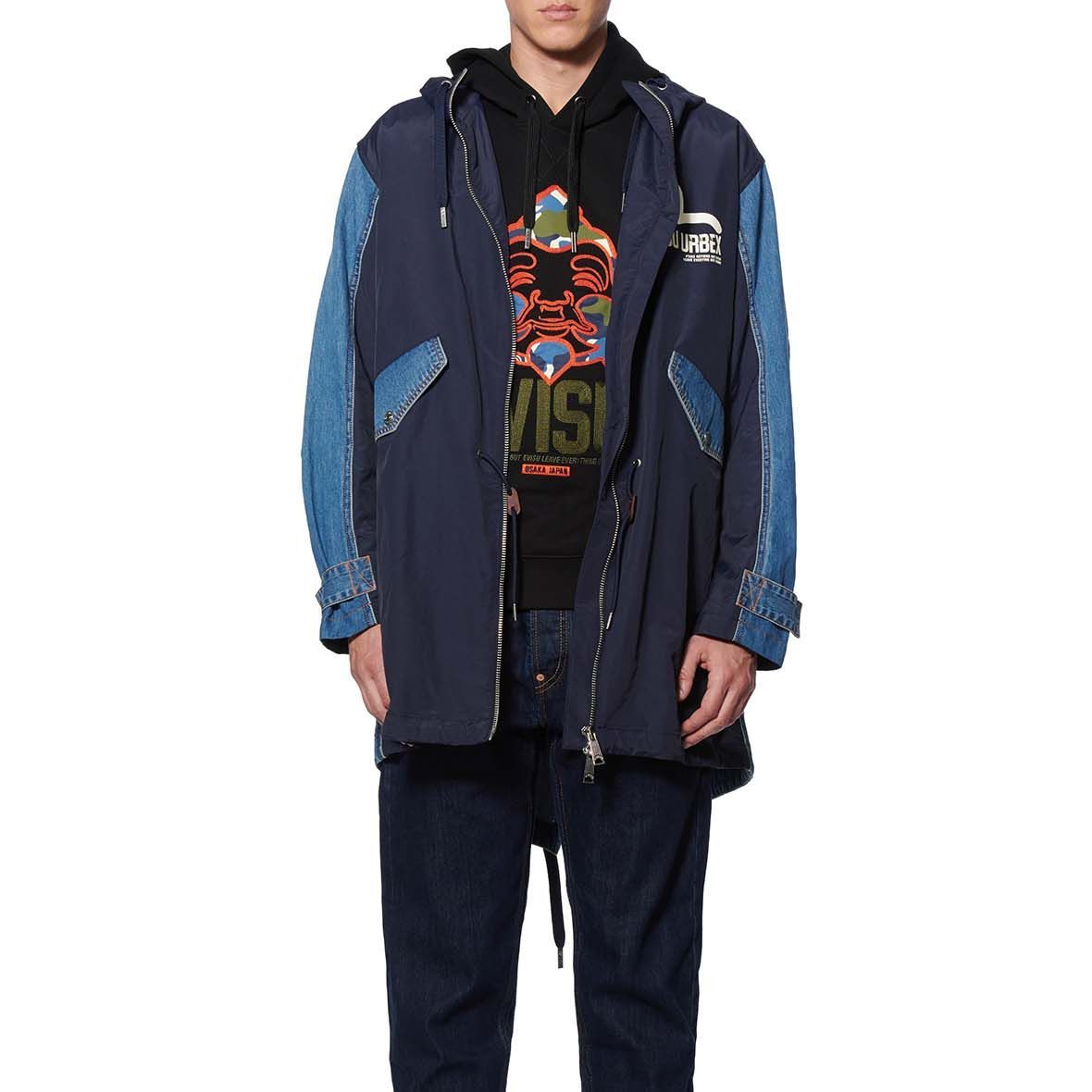 EVISU SS20  Floral & Seagull Print Denim Jacket Blue Denim. 2ESHTM0CT705WV 圖 6