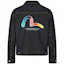 Buy EVISU SS20 Rainbow Seagull Embroidered Denim Pocket Jacket Deep Blue Men. 2ESHTM0DJ702LF