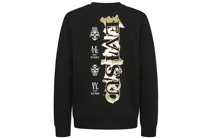 Lookbook EVISU SS20 海鷗與Logo印花黑色衛衣 2ESGNM0SW374XX